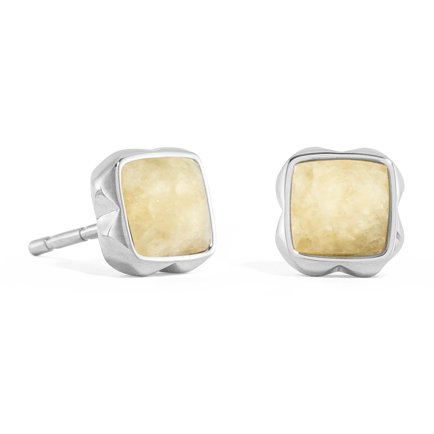Birthstone November Earrings Citrine Silver - Image 2