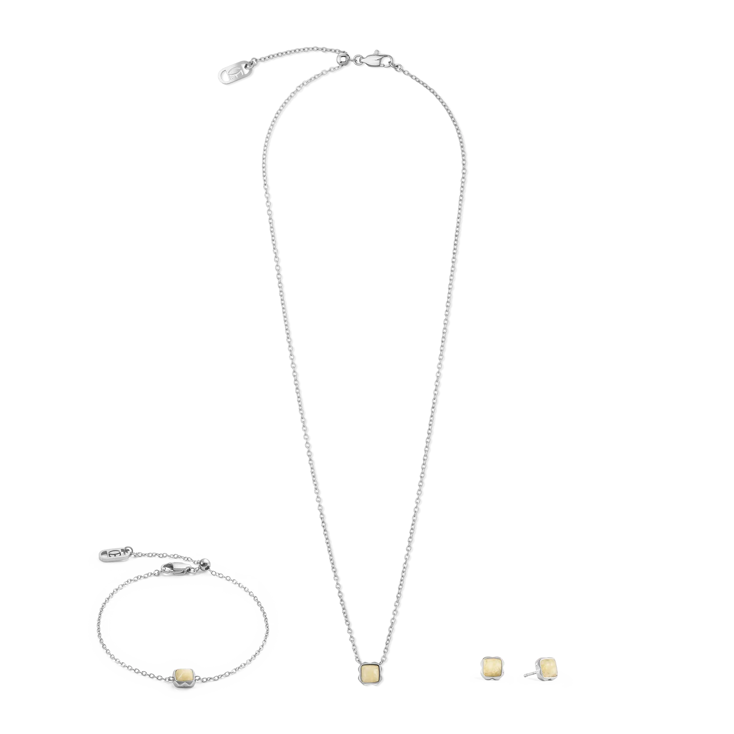 Birthstone November Necklace Citrine Silver - Image 3