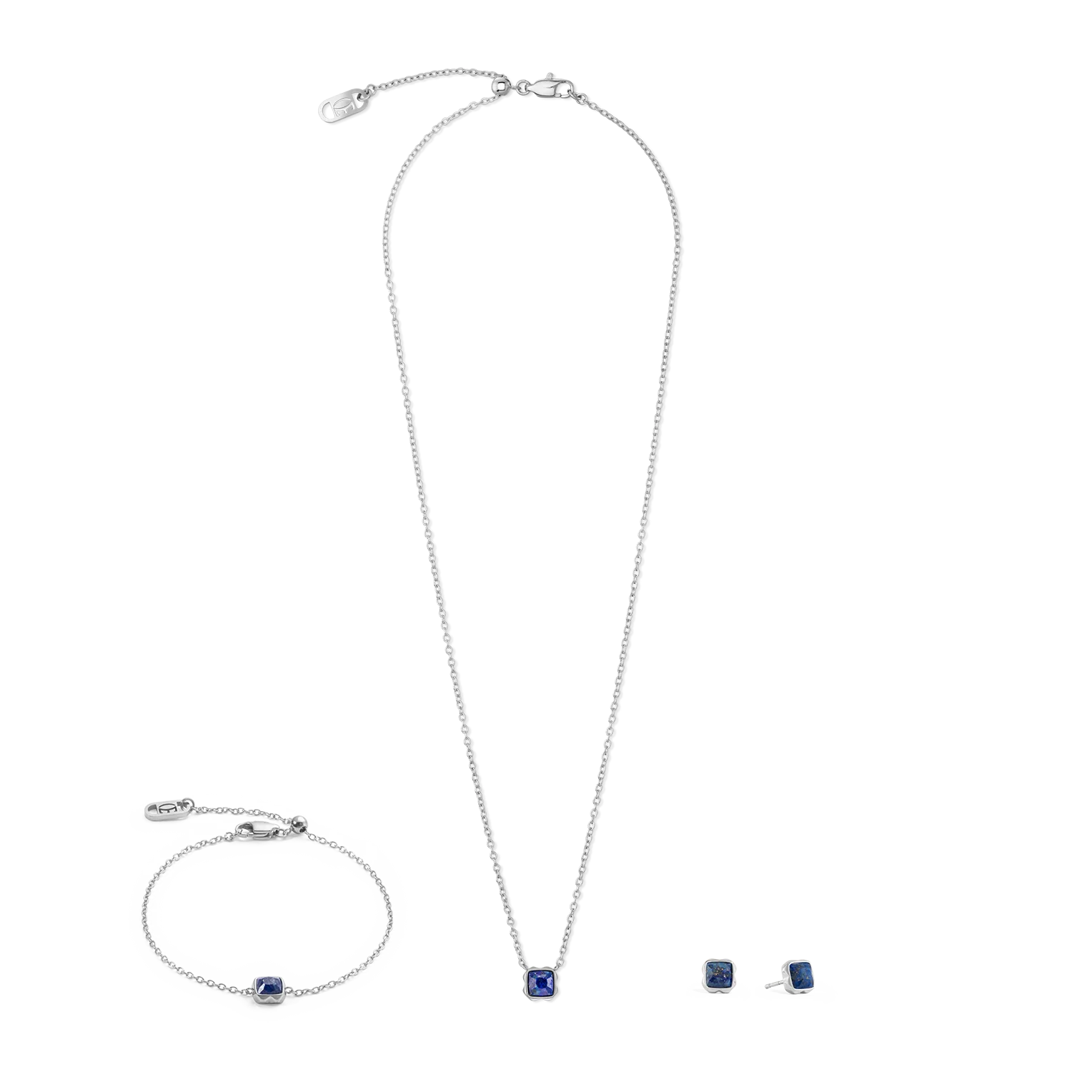 Birthstone September Bracelet Lapis Lazuli Silver - Image 3