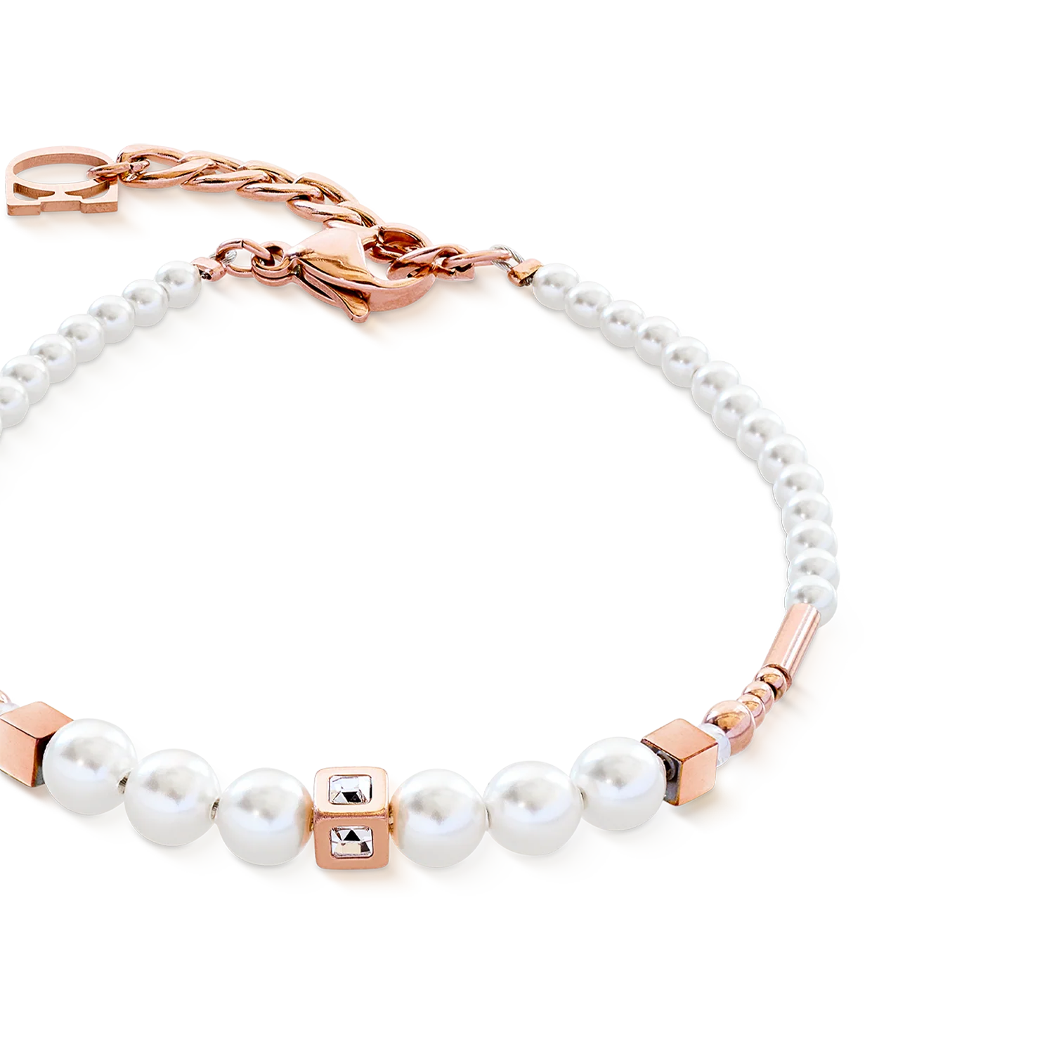 Bracelet Shimmering Princess Pearls rose gold-white - Image 2