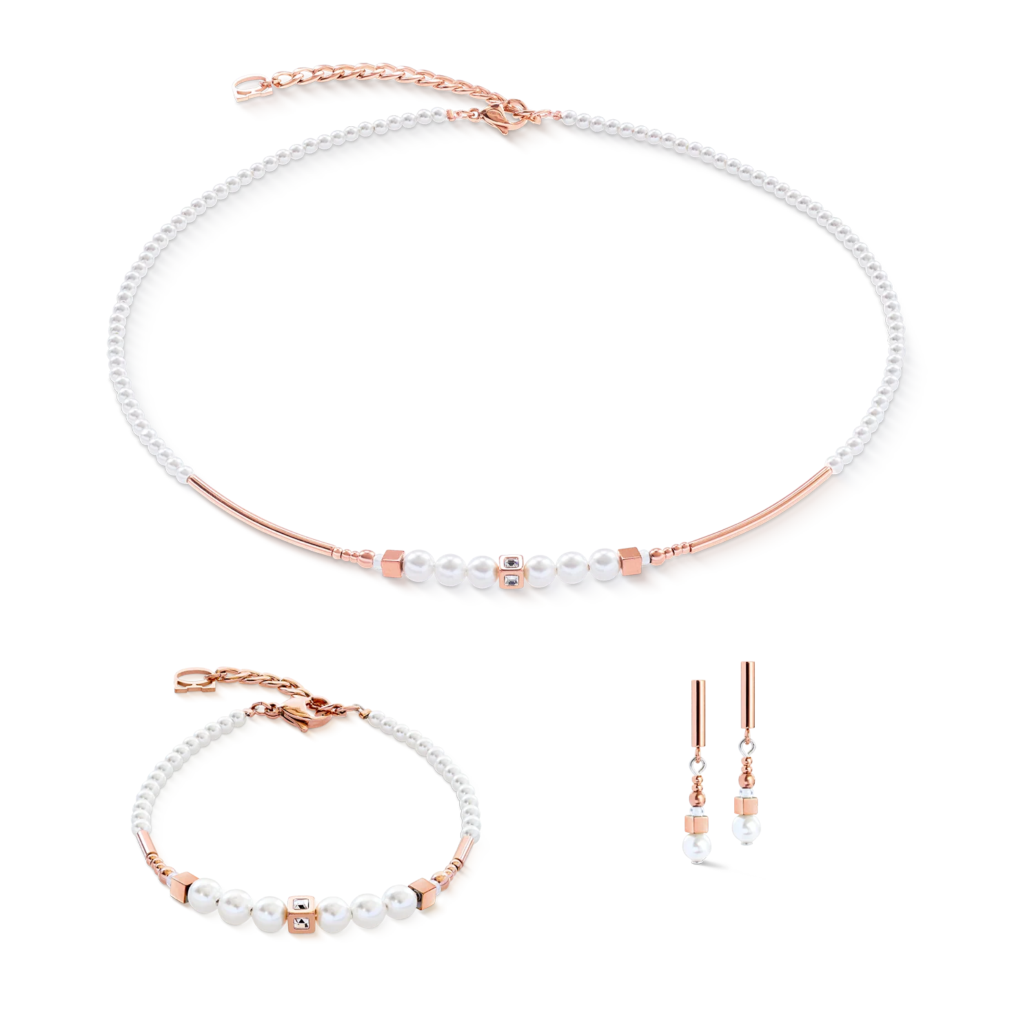 Bracelet Shimmering Princess Pearls rose gold-white - Image 3