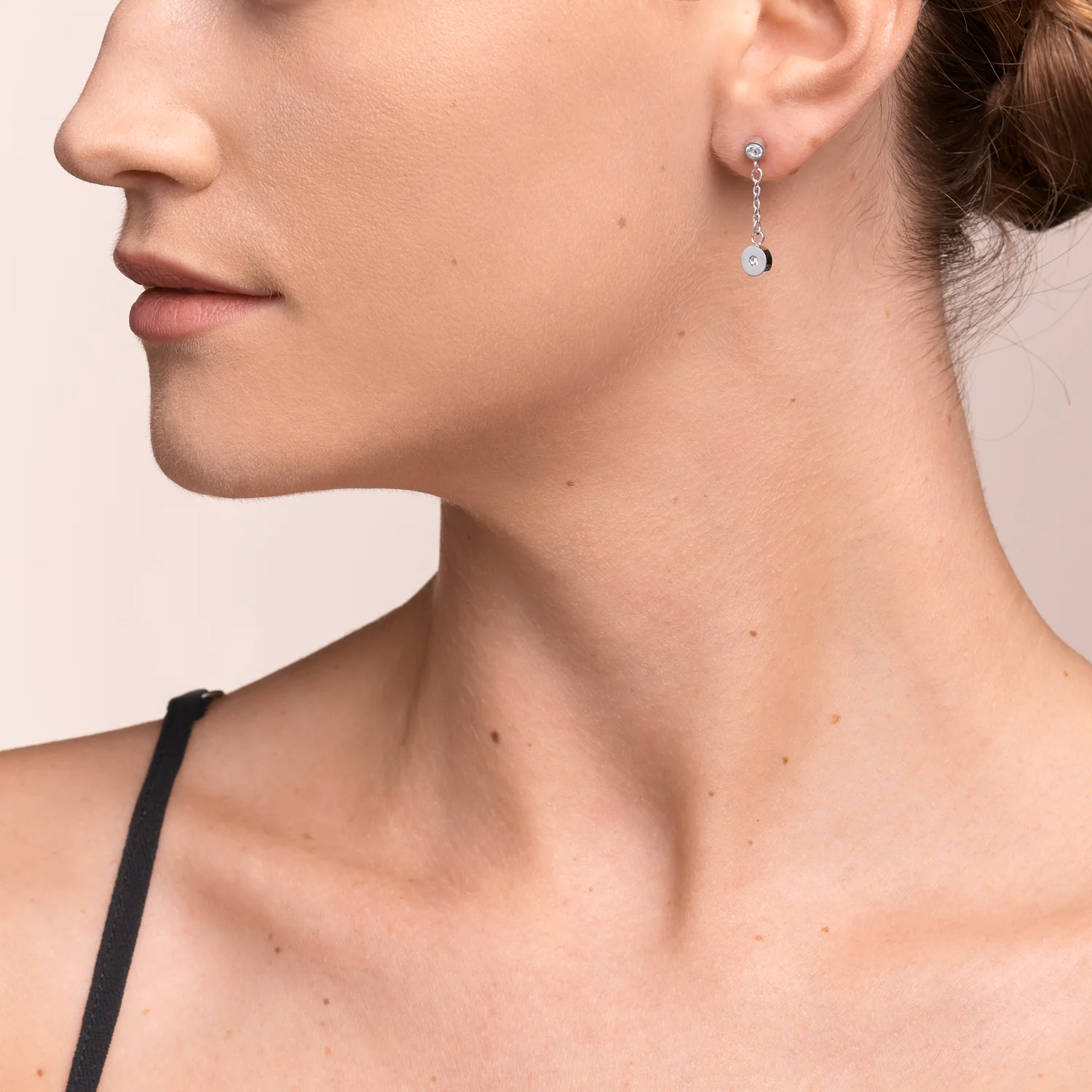 Earrings Coins & Chains silver-lilac - Image 4