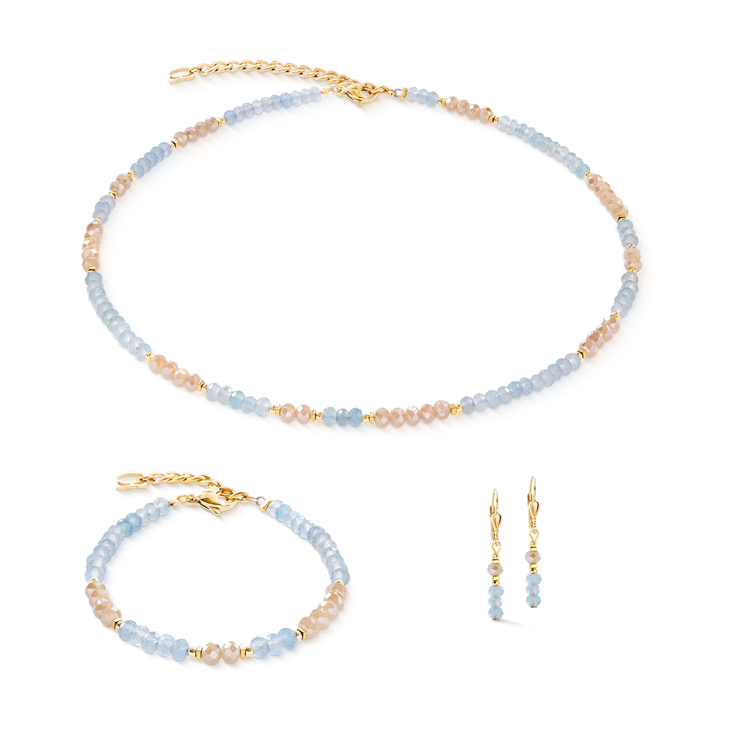 Earrings Rhythm Jade Sky gold - Image 3