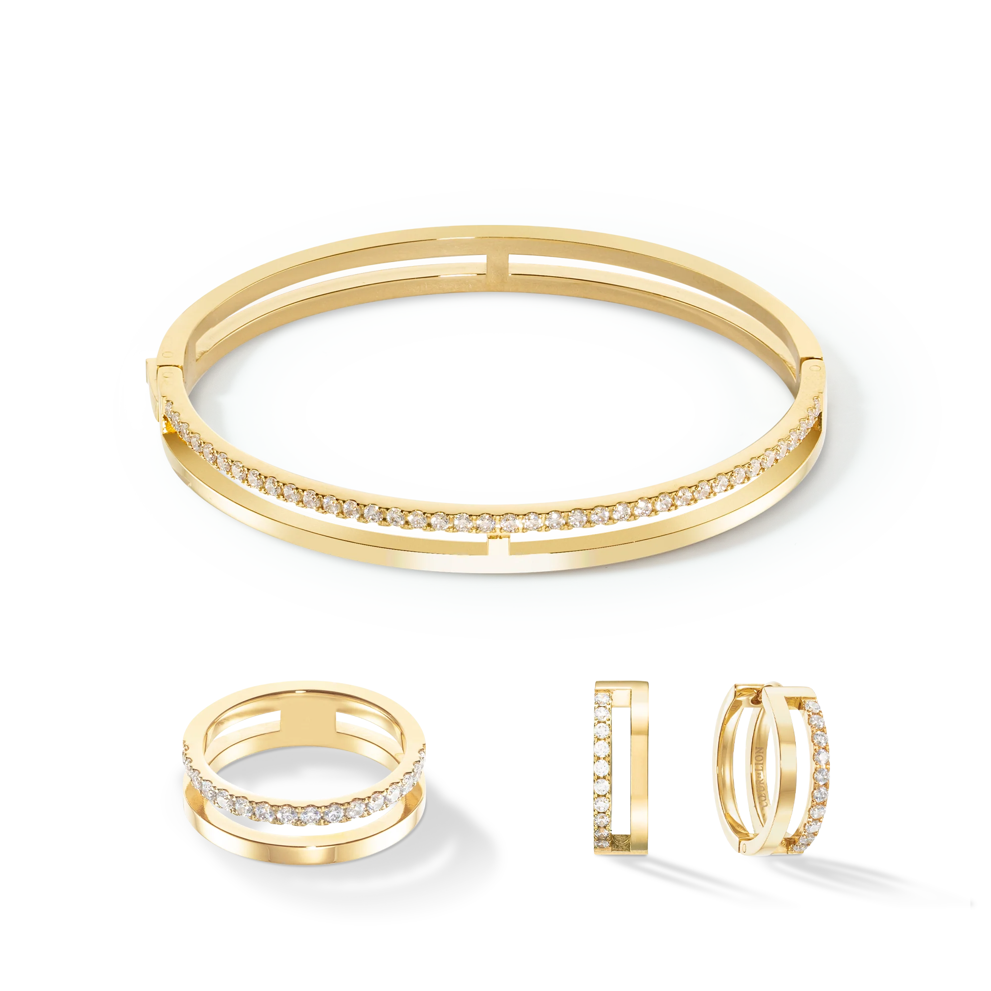 Eternal Unity Hoops gold-crystal - Image 3