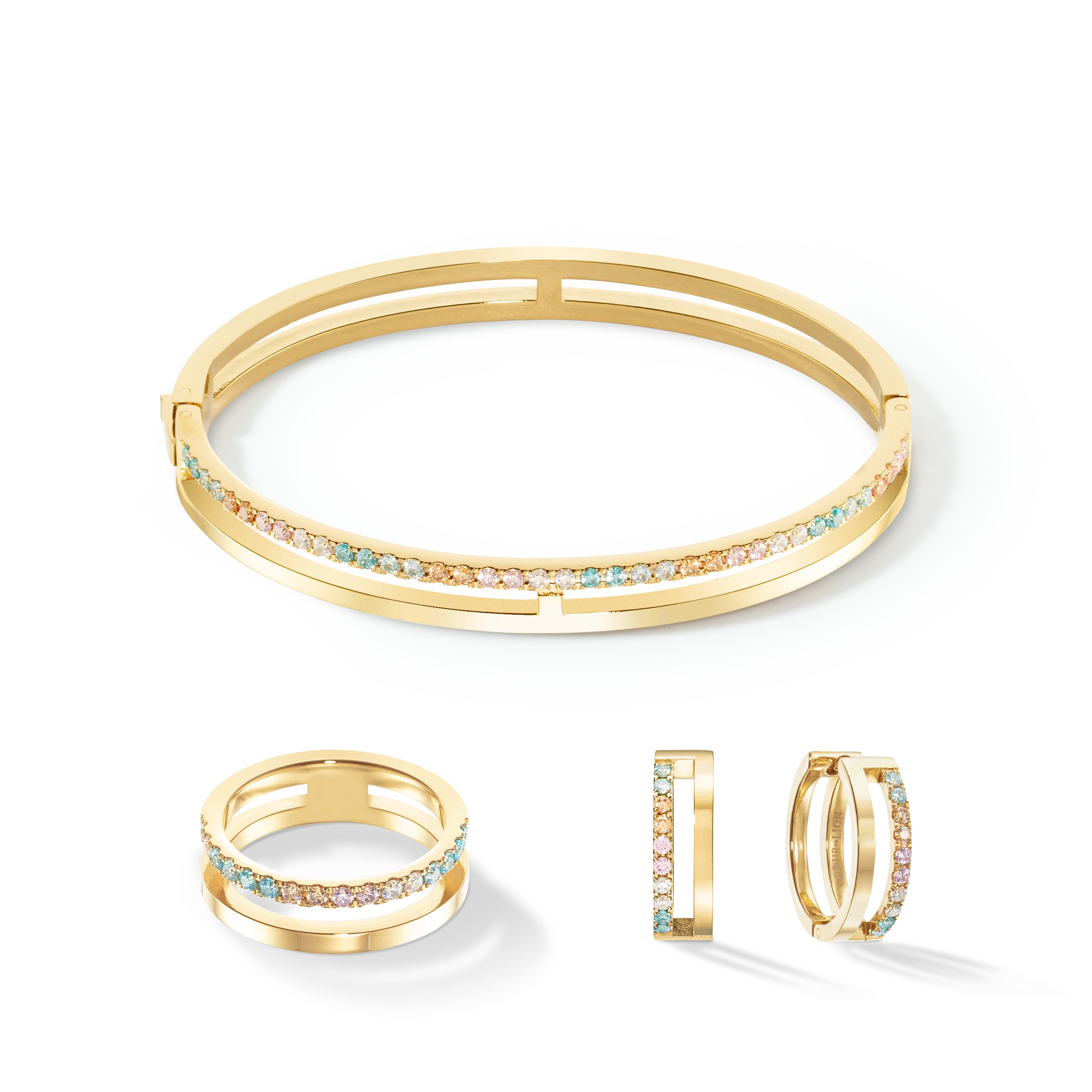 Eternal Unity Hoops gold-multicolour pastel - Image 3