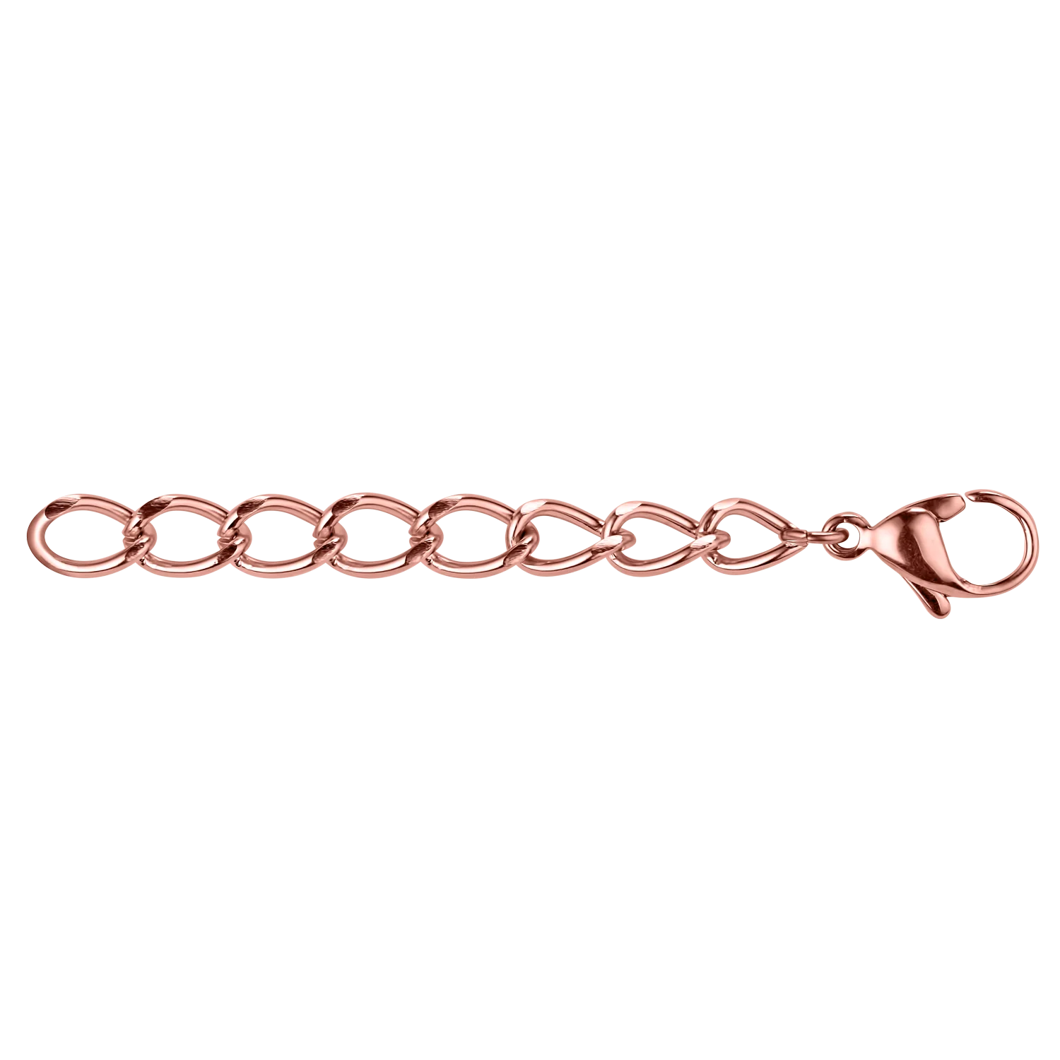 Extension chain with clasp stainless steel rose gold - Image 3
