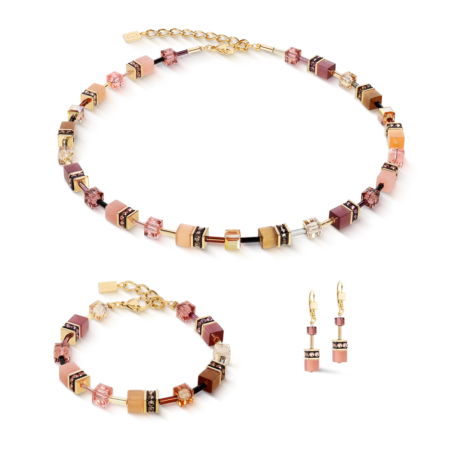 GeoCUBE® Iconic bracelet gold Blush - Image 3
