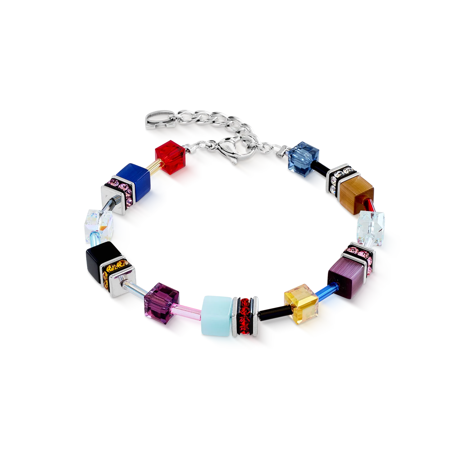 GeoCUBE® Iconic bracelet Love Energy silver