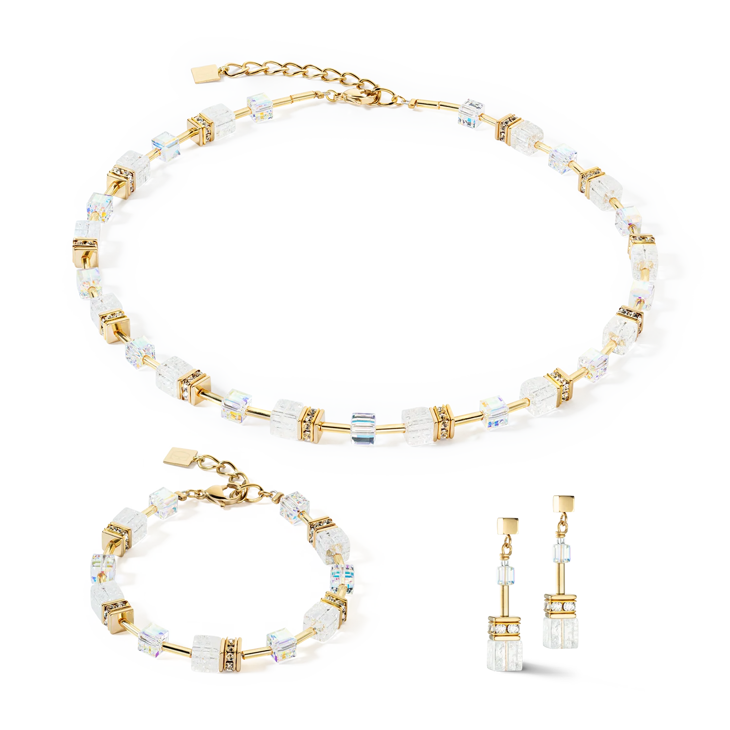 GeoCUBE® Iconic Nature bracelet gold white - Image 3