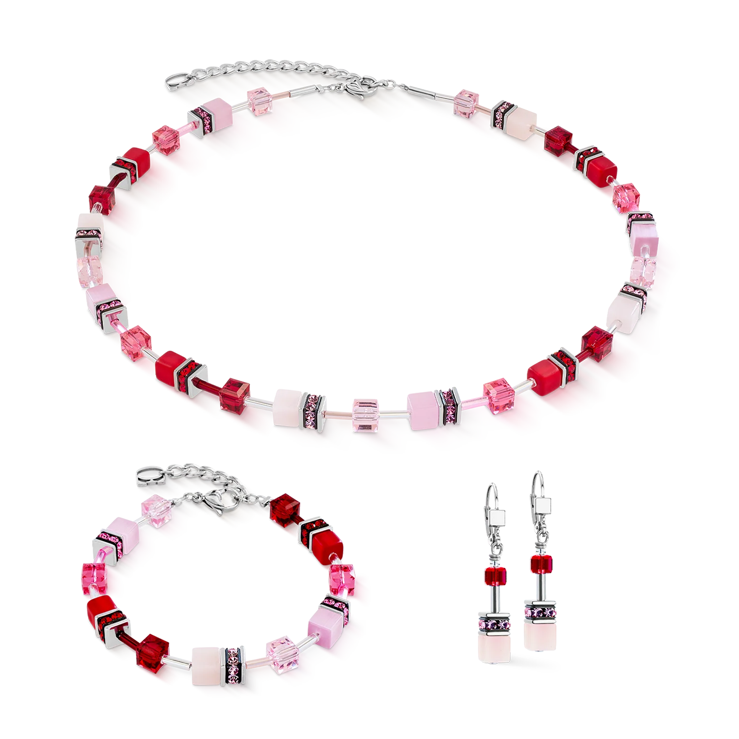 GeoCUBE® Iconic necklace rosé blush - Image 3