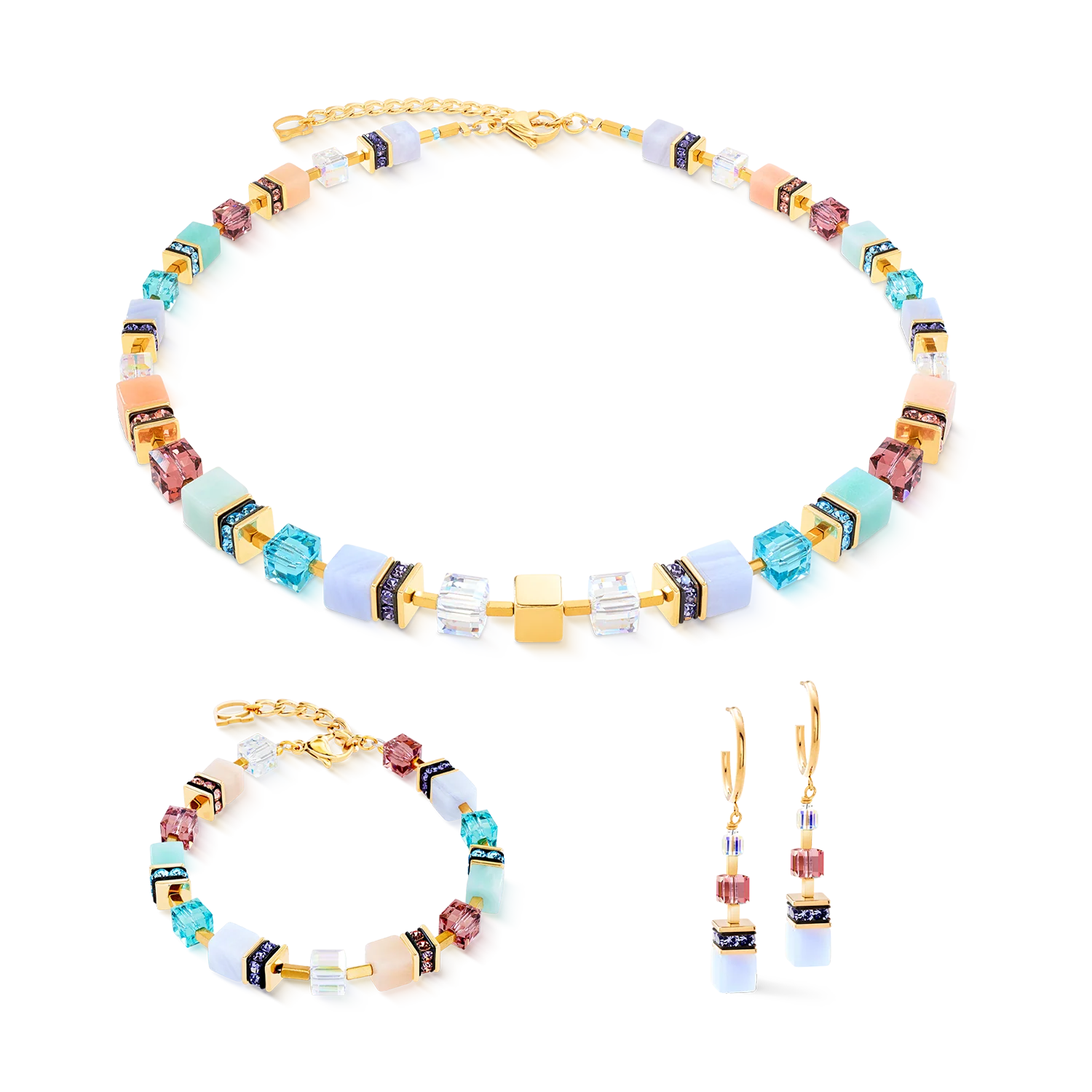GeoCUBE® Precious Statement necklace Art Nouveau - Image 3