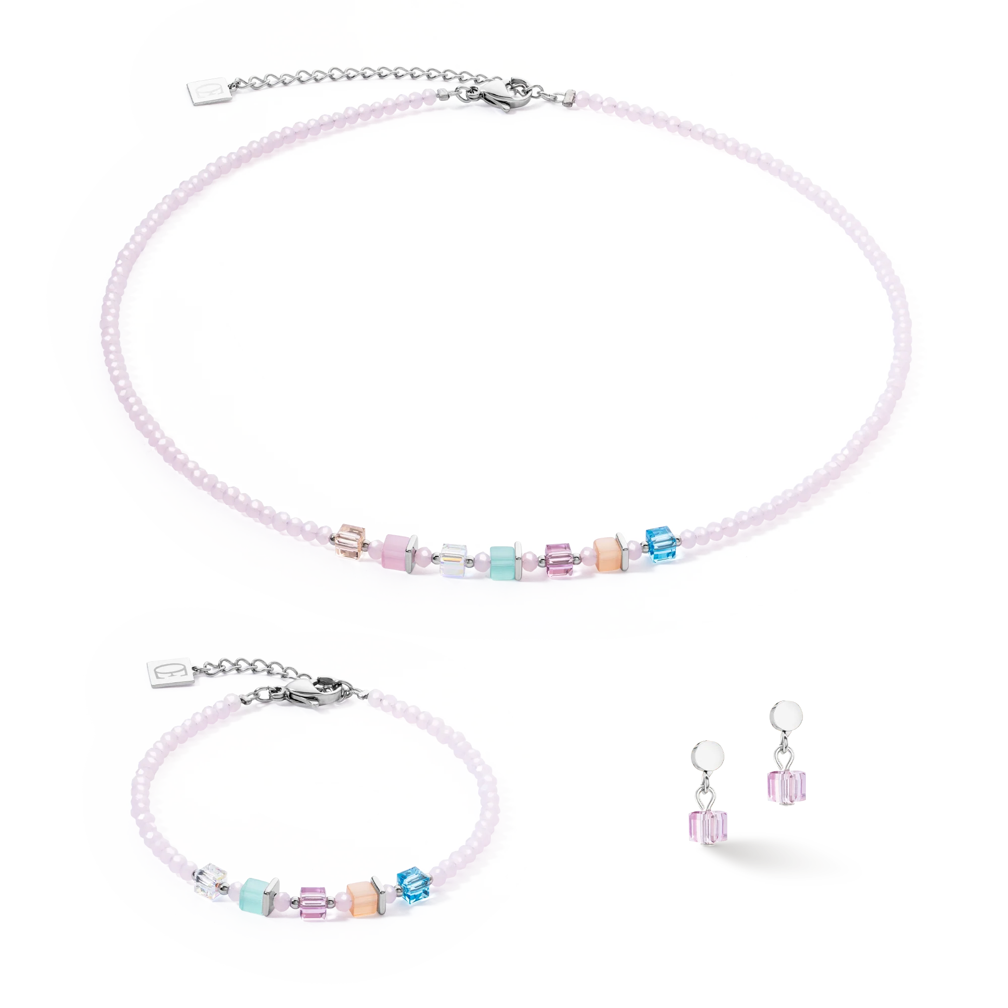 Joyful Colours earrings pink multicolour - Image 3