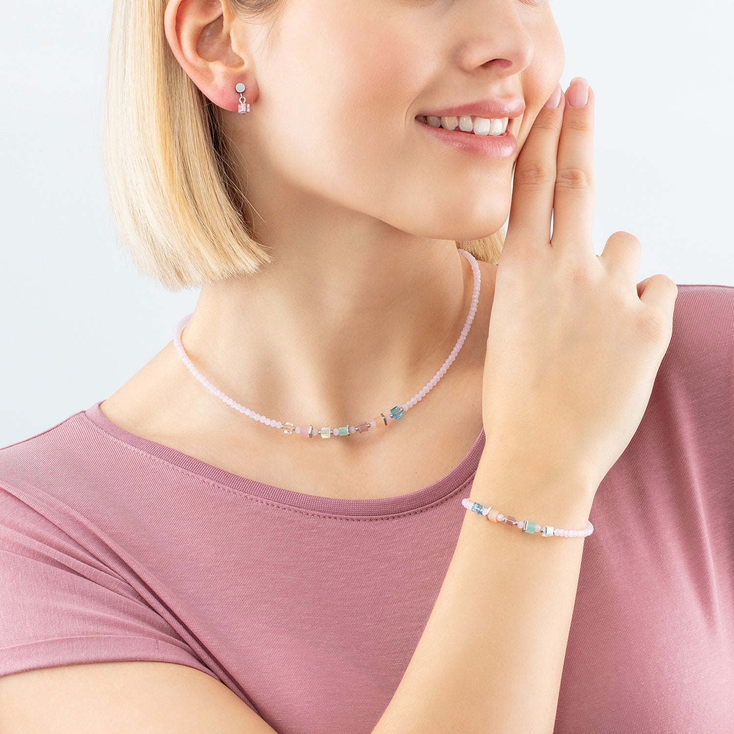 Joyful Colours necklace pink-multicolour - Image 4