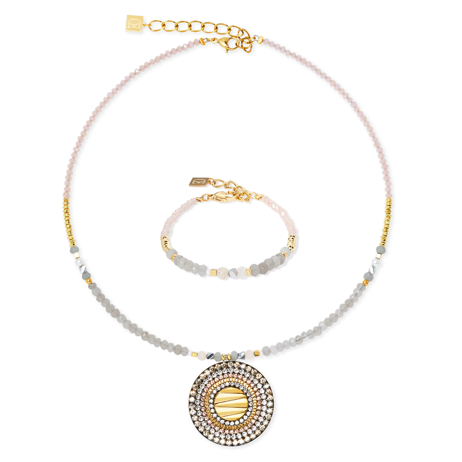Necklace Amulet Modern Future gold-beige - Image 3
