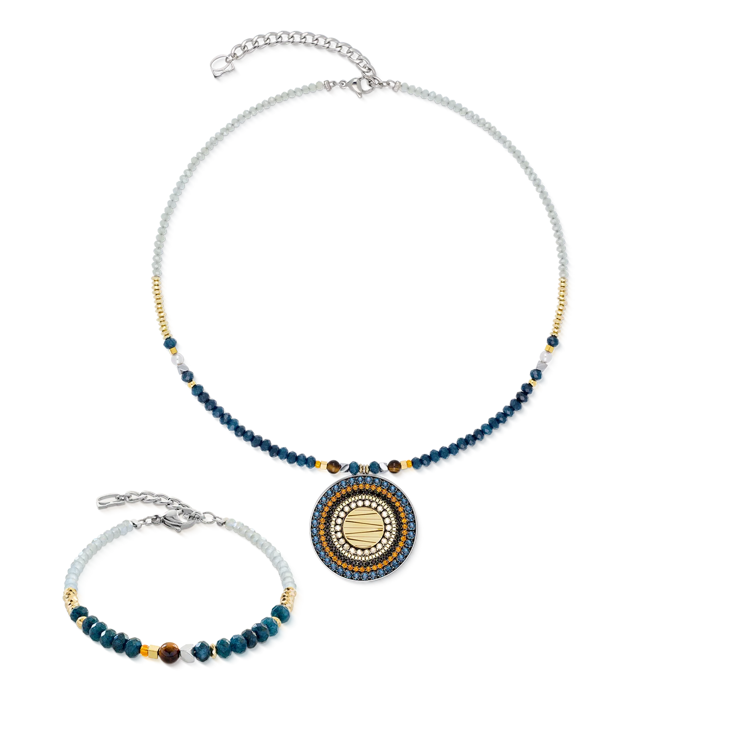 Necklace Amulet Modern Future Motion bicolour - Image 4