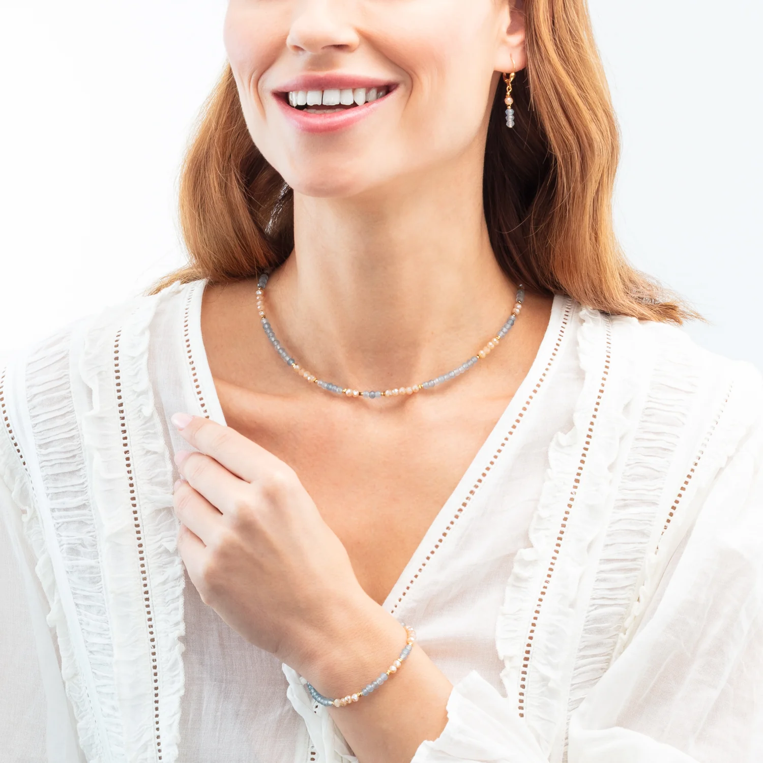 Necklace Rhythm Jade Sky gold - Image 4