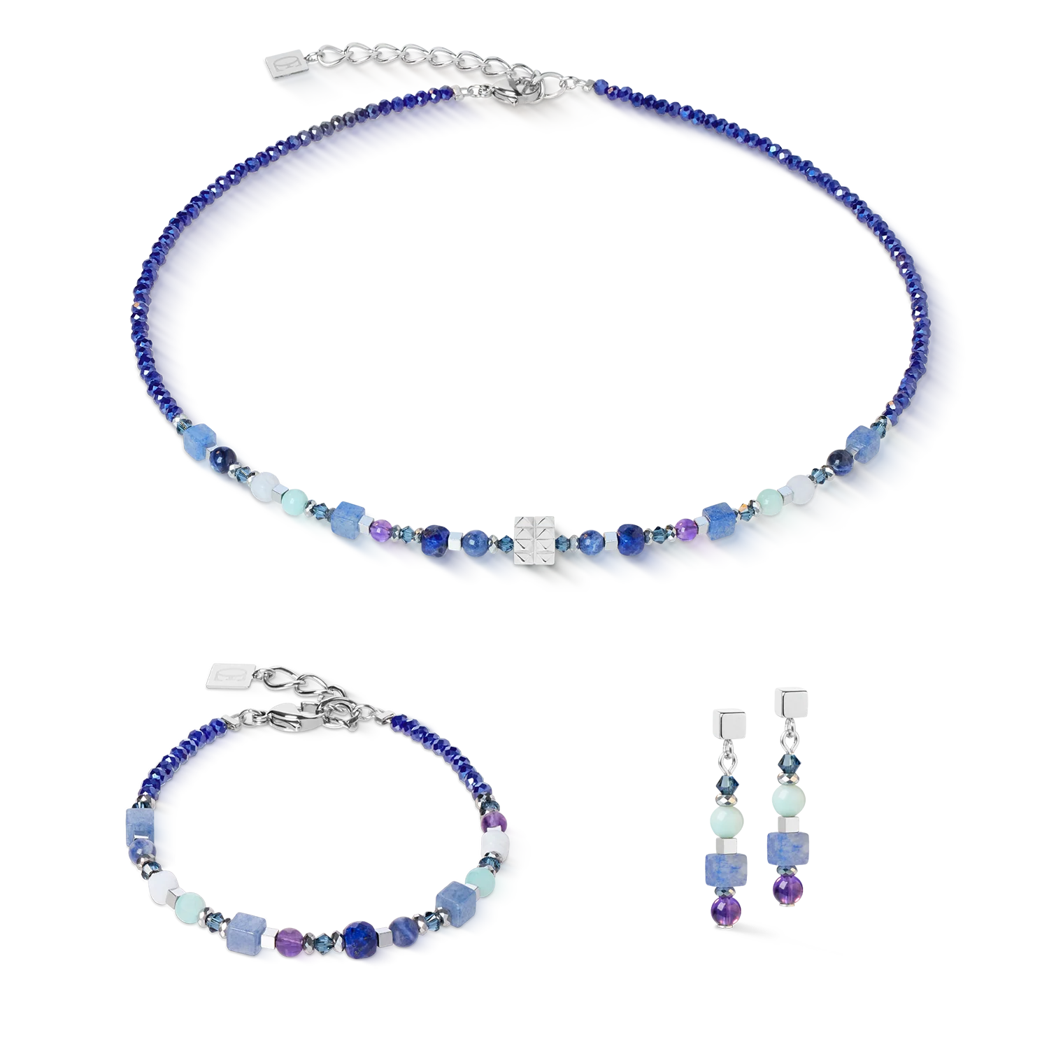 Necklace Shape Mix Spikes Blue Moon - Image 3