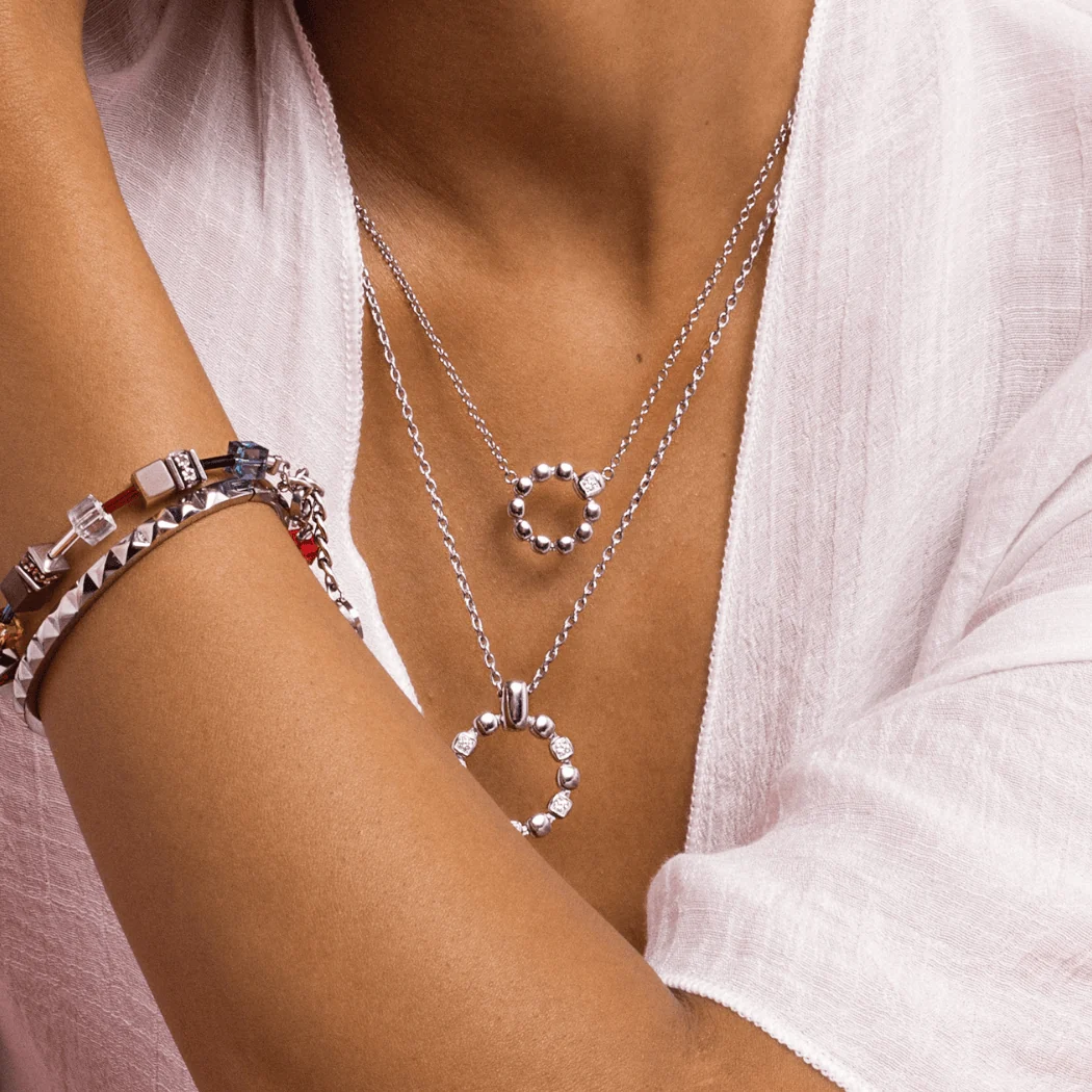 Necklace Small Soft Cube Circle Glow silver - Image 5
