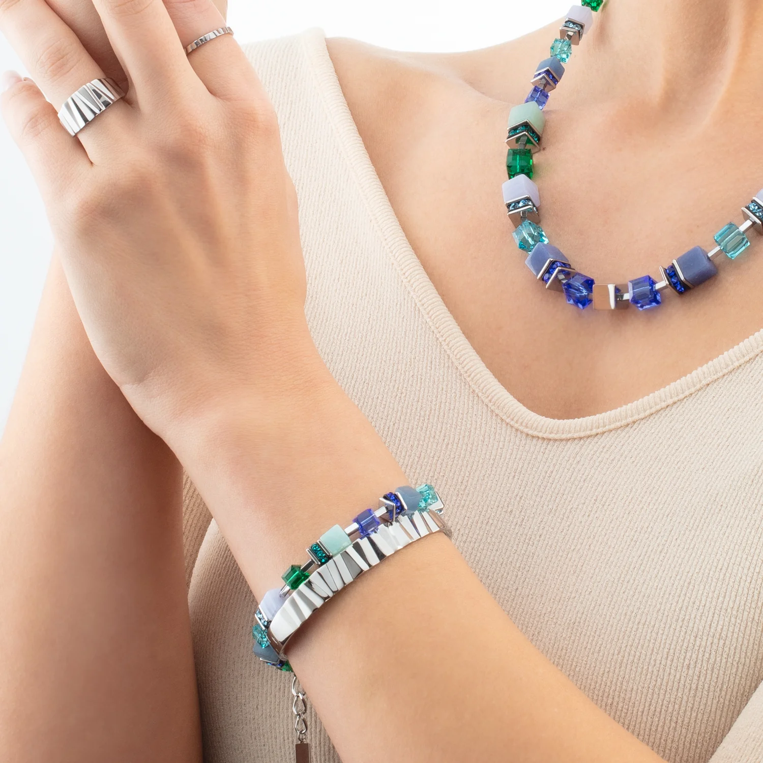 Ring Slim Wave Silber - Image 3