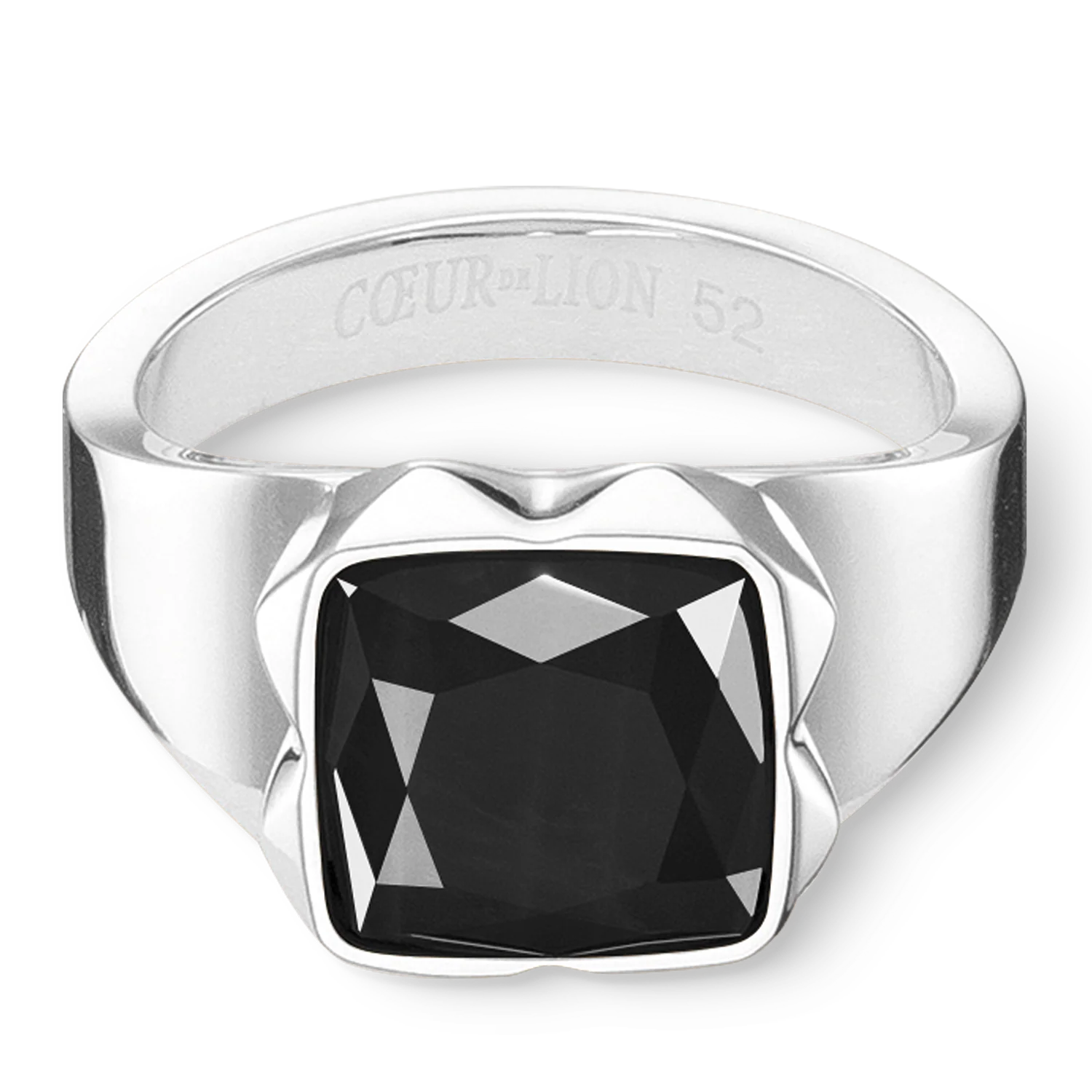Ring Spikes Square Onyx silver-black - Image 2