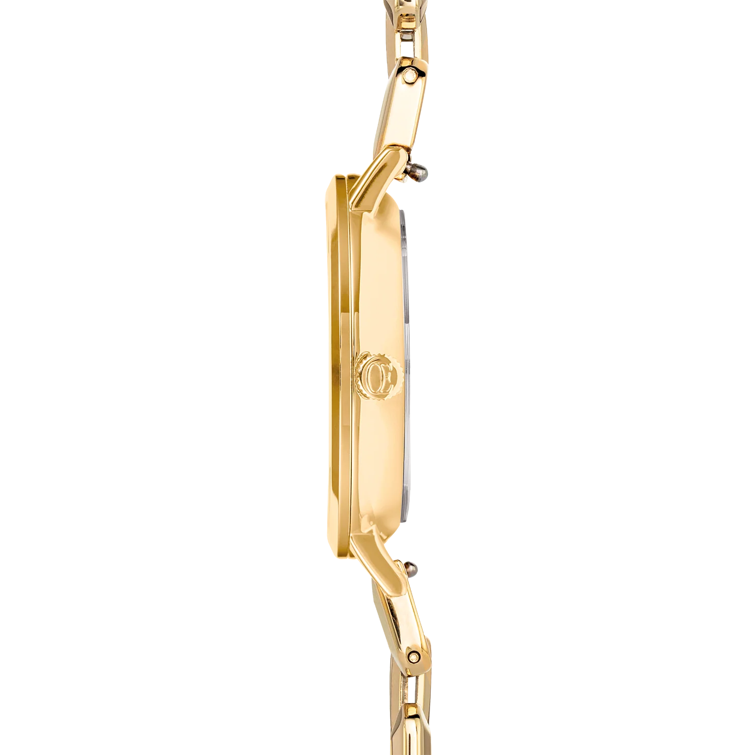 Round Sparkling Festive Red Statement gold Watch - Image 3