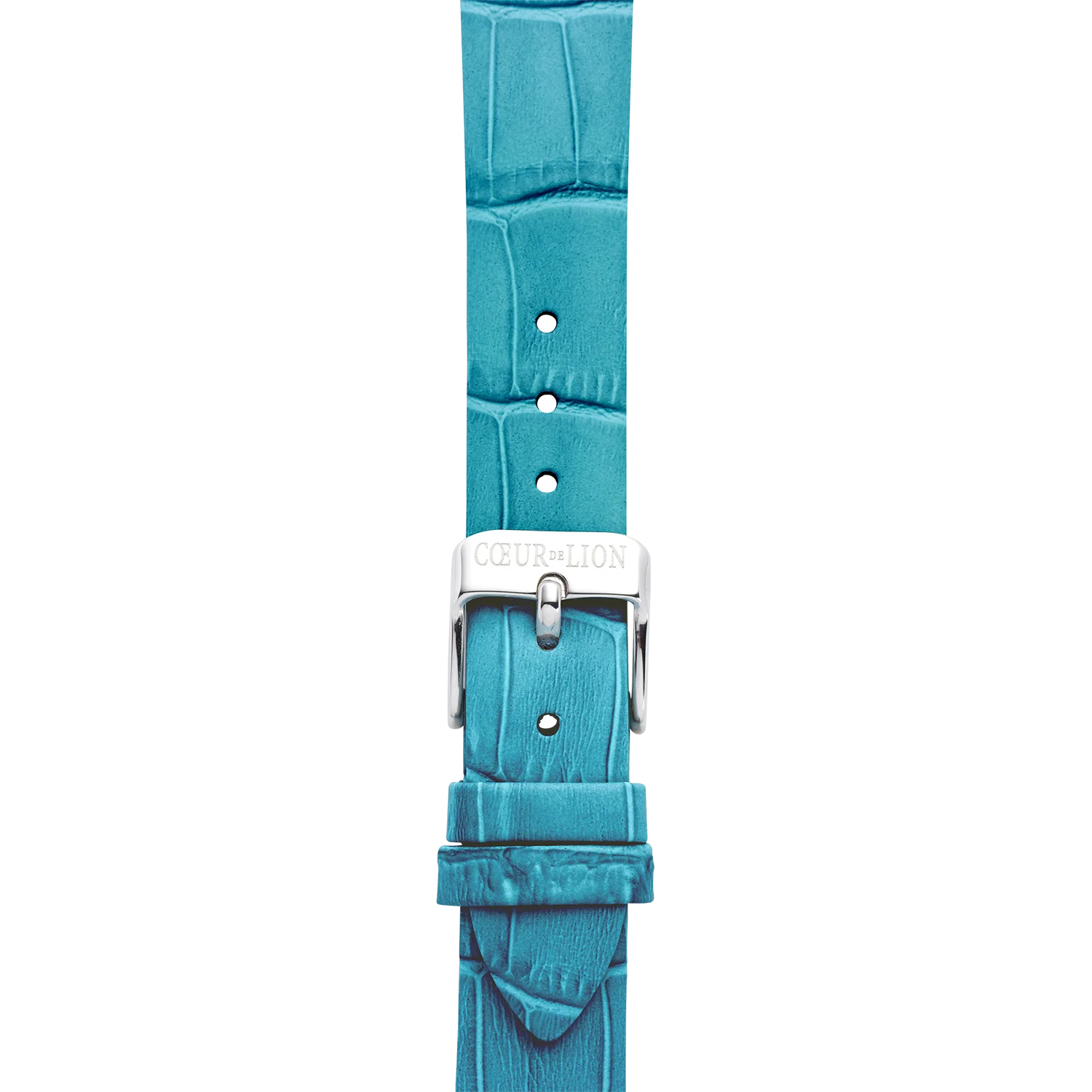 Watch Iconic Spikes Transformative Teal Silver Bracelet Leather - Image 5