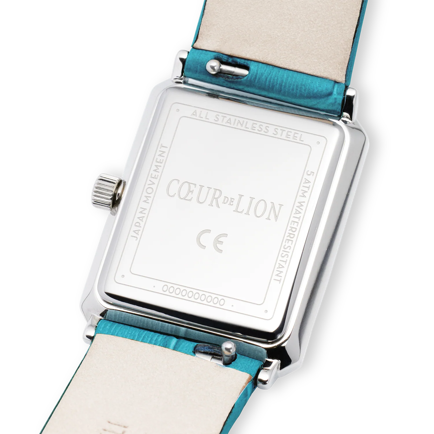 Watch Iconic Spikes Transformative Teal Silver Bracelet Leather - Image 7
